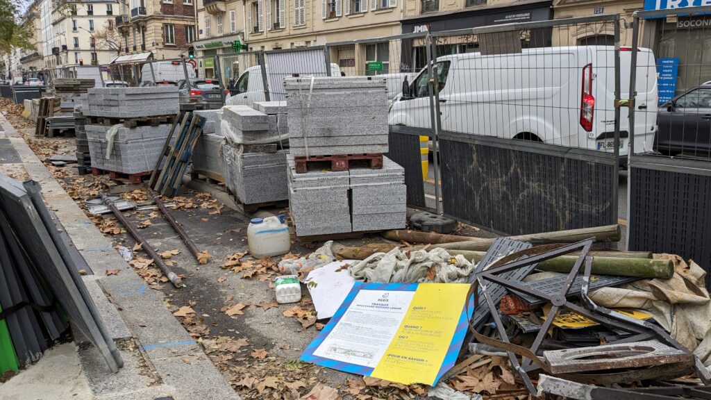 Travaux inutiles et interminables dans Paris